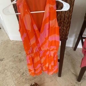 Ramy brook peach color, chiffon